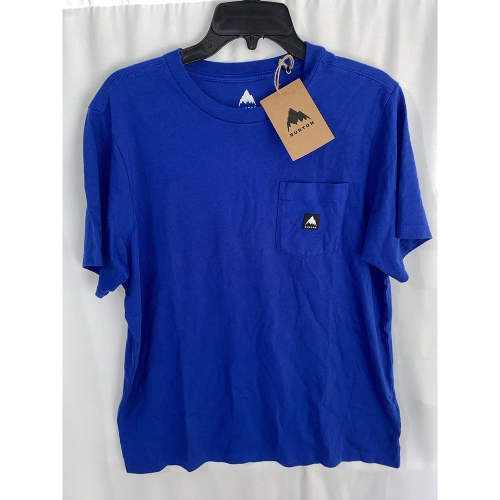 NWT Burton Colfax Short Sleeve Pocket Tee T-Shirt Blue Mens‎ Medium